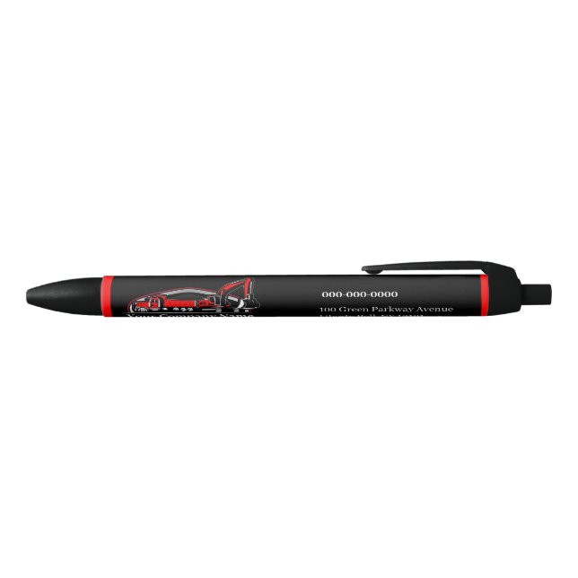 Professional Heavy Equipment Construction Company  Black Ink Pen (Top)