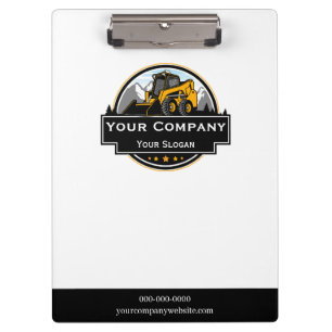 Professional Heavy Equipment Construction Company Clipboard