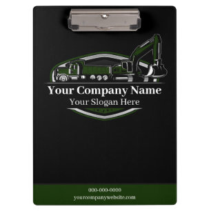 Professional Heavy Equipment Construction Company Clipboard