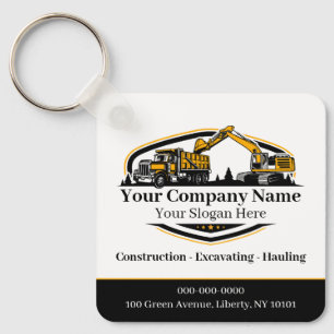 Professional Heavy Equipment Construction Company  Key Ring