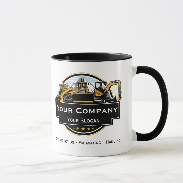 Professional Heavy Equipment Construction Company  Mug (Right)