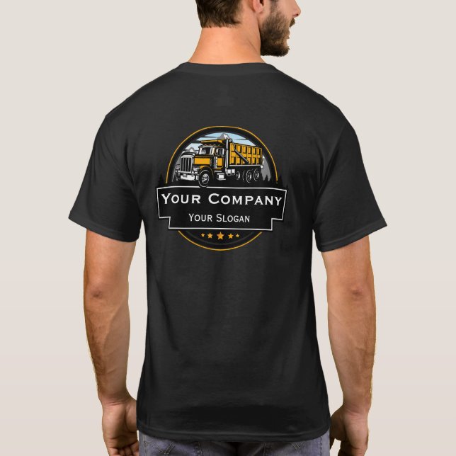 Professional Heavy Equipment Construction Company  T-Shirt (Back)