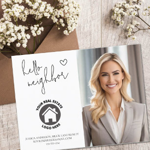Professional Hello Neighbour Real Estate Postcard