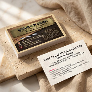 Professional Home Builder & Renovation Contractor  Business Card