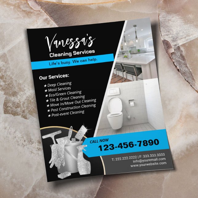 Professional Home Cleaning Maid Service  Flyer (Creator Uploaded)