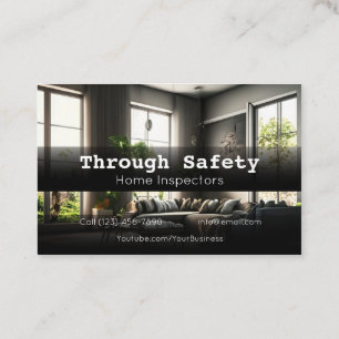 Professional Home Inspection Inspector Services Business Card