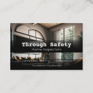 Professional Home Inspection Inspector Services Business Card
