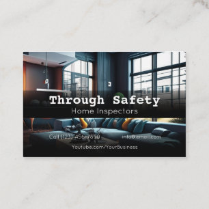Professional Home Inspection Inspector Services Business Card