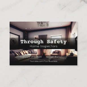 Professional Home Inspection Inspector Services Business Card