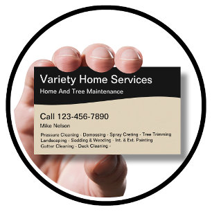 Professional Home Services Business Card