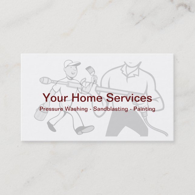 Professional Home Sevices Business Card (Front)