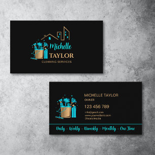 Professional House and Office Cleaning Services Business Card
