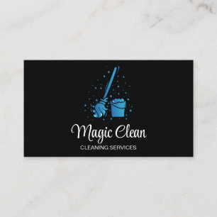 Professional House Cleaning Maid Housekeeping Busi Business Card