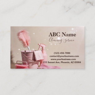 Professional House Cleaning Service Business Card