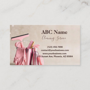 Professional House Cleaning Service Business Card