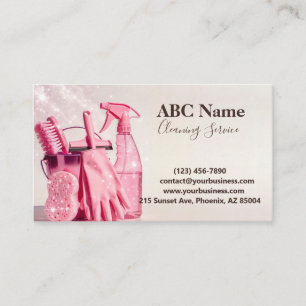 Professional House Cleaning Service Business Card