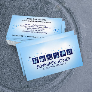 Professional House Cleaning Services Business Card