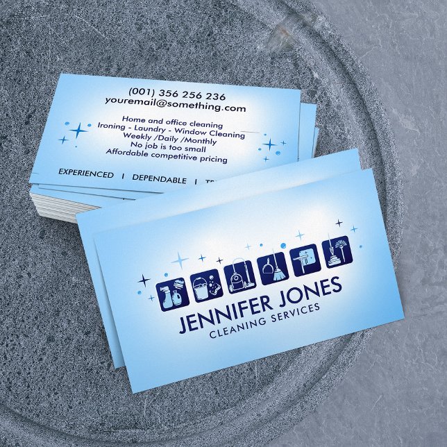 Professional House Cleaning Services Business Card (Creator Uploaded)