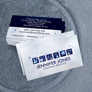 Professional House Cleaning Services Business Card