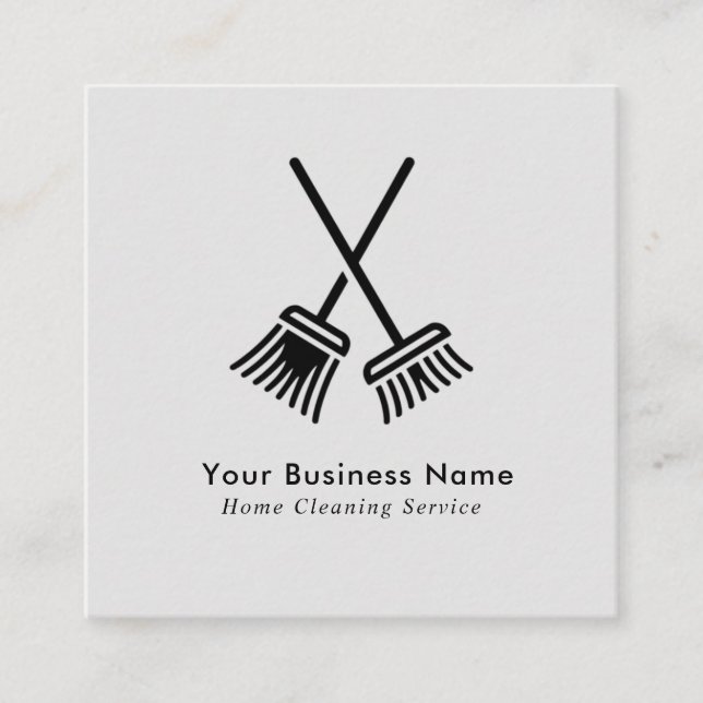 Professional House Cleaning Services Business Card (Front)