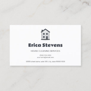 Professional House Cleaning Services Janitorial Business Card