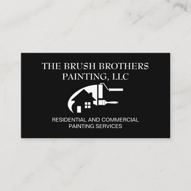 Professional House Painter Business Card (Front)