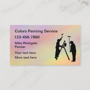 Professional House Painter New Business Card