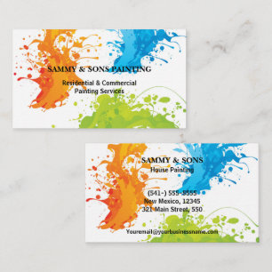 Professional House Painting  Business Card