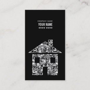 Professional House Real Estate Photo Business Card