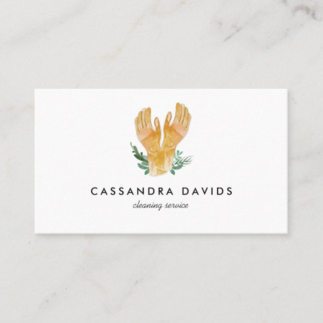 Professional Housekeeper Cleaning Service  Business Card (Front)
