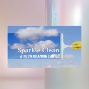 Professional Housekeeping Squeege Window Cleaning  Business Card
