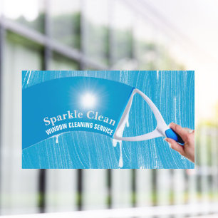 Professional Housekeeping Squeege Window Cleaning Business Card