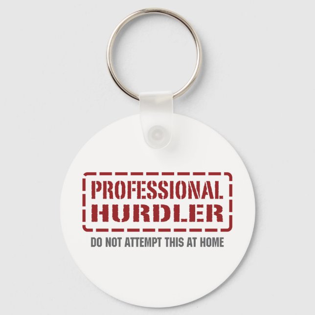 Professional Hurdler Key Ring (Front)