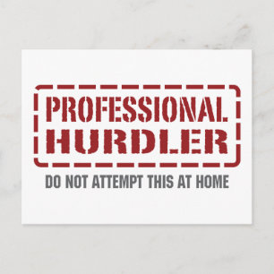 Professional Hurdler Postcard