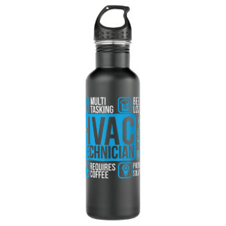 Professional HVAC Technician HVAC Heating Cooling  710 Ml Water Bottle