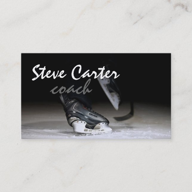 Professional Ice Hockey Coach / Player Card (Front)
