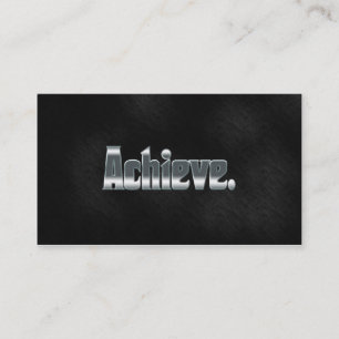 Professional Inspirational Business Card Achieve
