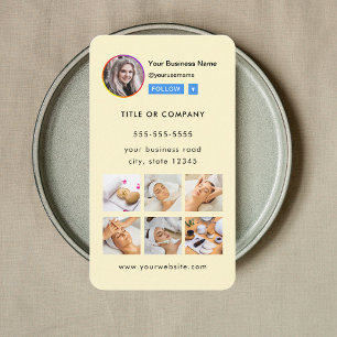 Professional Instagram Photo Follow Me Qr Code Business Card