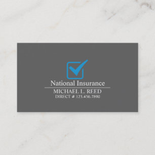 Professional Insurance Agency, Agent Business Card