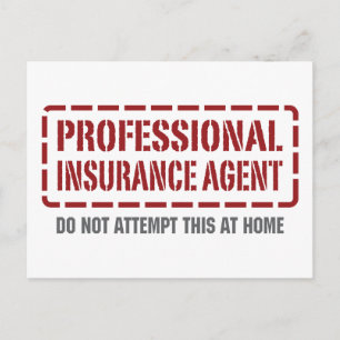 Professional Insurance Agent Postcard