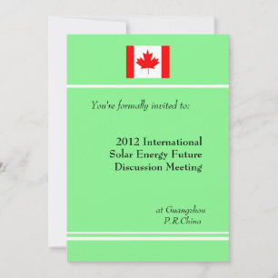 Professional, international business meeting invitation