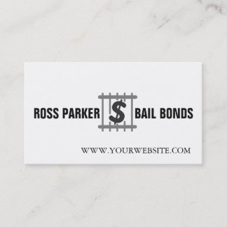 Professional Jail Bail Bonds Company Business Card