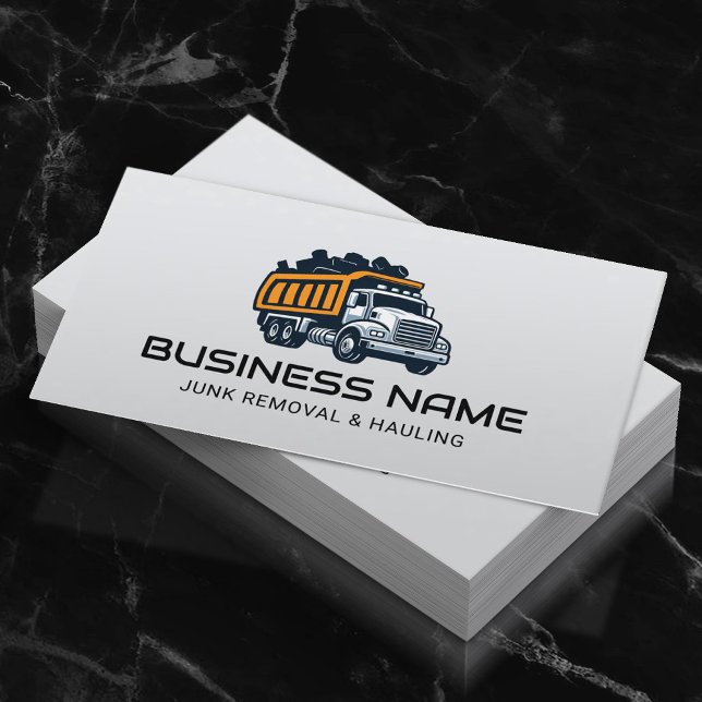 Professional Junk Removal & Hauling Service Business Card (Creator Uploaded)