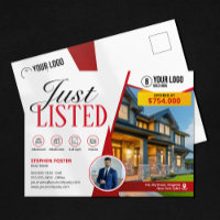 Professional Just Listed Real Estate Agent Broker