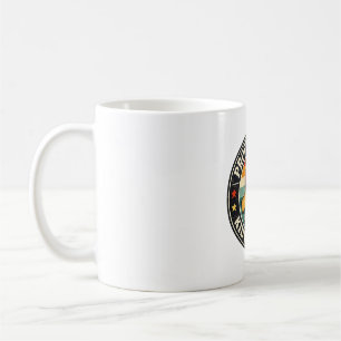 Professional Kid Wrangler Teacher Retro Badge Coffee Mug