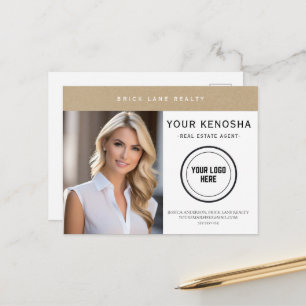 Professional Kraft Paper Your City Real Estate  Postcard