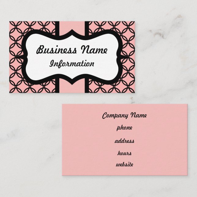Professional Lace Business Card (Front/Back)