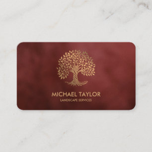 professional landscape tree service and lawn care  business card