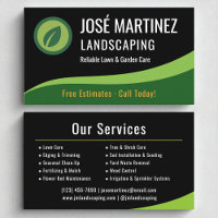 Professional Landscaping Black Green Lawn Care