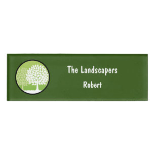 Professional Landscaping Service Staff Name Tags
